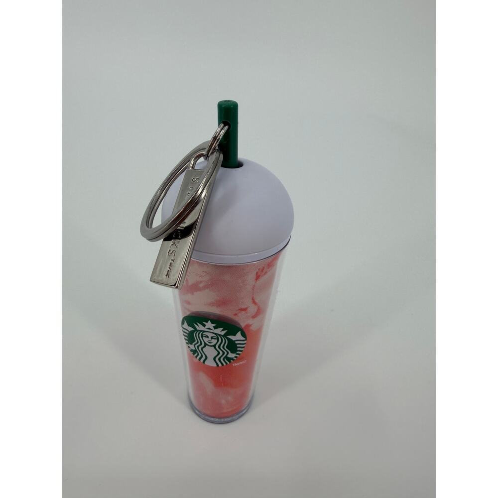 Starbucks Pink Mini Cold Cup Key Chain Ornament Tumbler Purse Charm - Picture 2 of 2